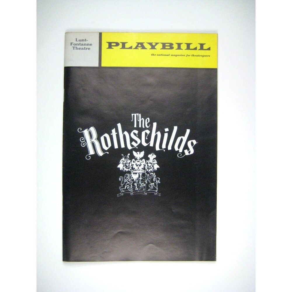 Playbill The Rothschilds Lunt Fontanne Theatre 1970 Paul Hecht Keene Curtis